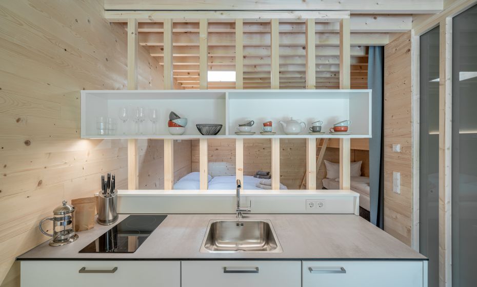 Apartments am Camping Dornbirn, Küche © Dornbirner Seilbahn AG Apartments am Camping Dornbirn, Küche © Dornbirner Seilbahn AG